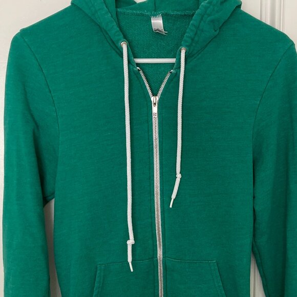 American Apparel Tri-Blend Zip Hoodie green - Picture 2 of 12